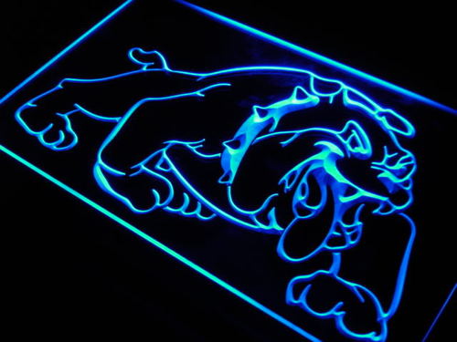 Bulldog Dog Home Decor Pet Shop Neon Light Sign
